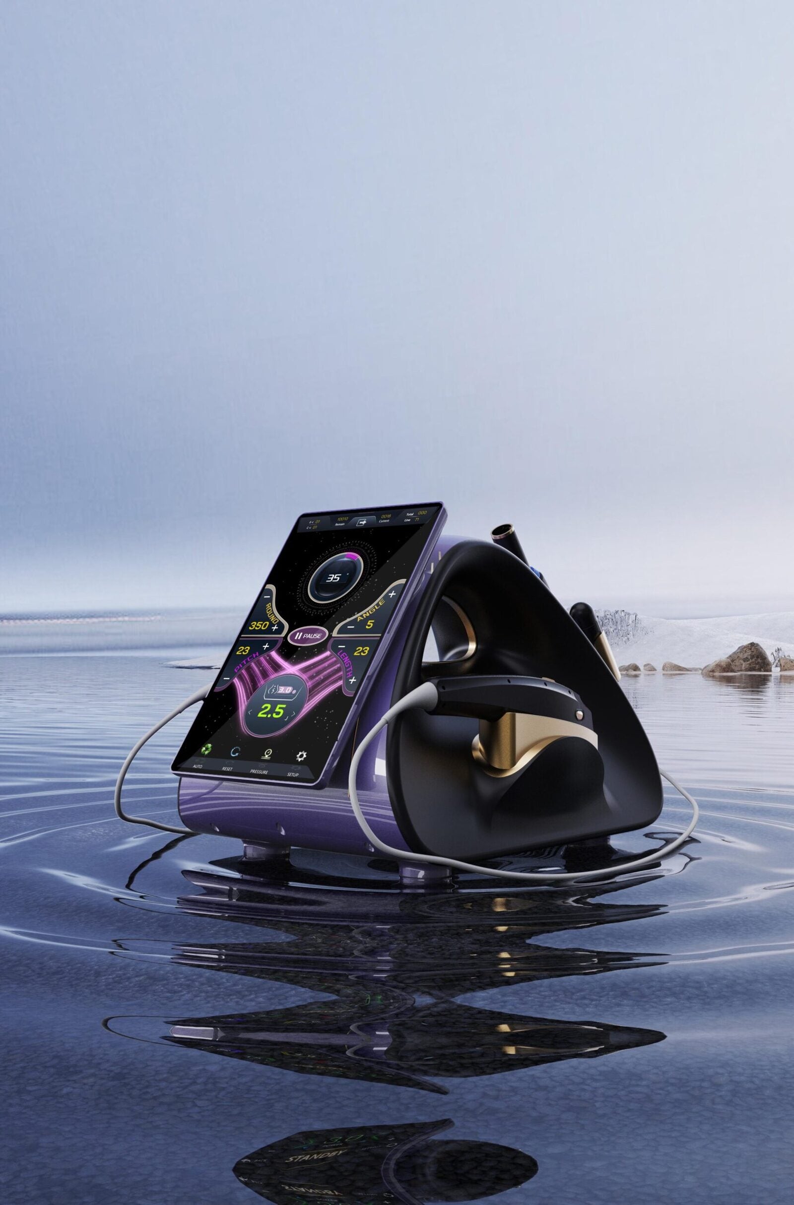 12D MAX PLUS RF facial tightening handpiece for anti-aging treatments