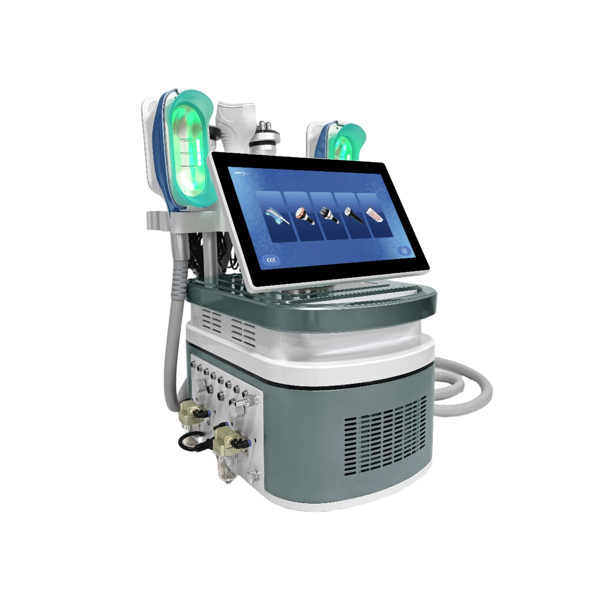 Cryolipolysis machine cooling handles and multifunction slimming system