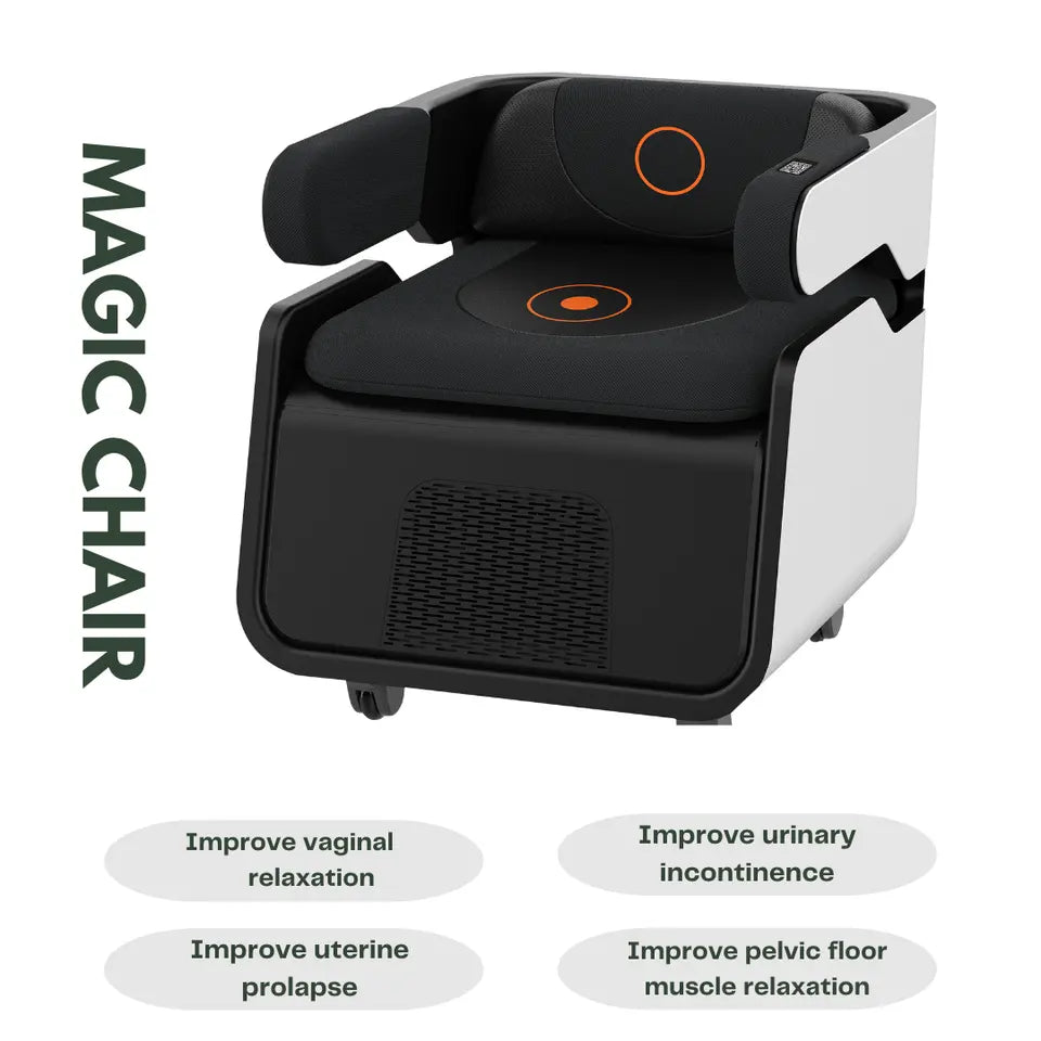 HIFEM pelvic floor therapy chair front view – Magic Chair