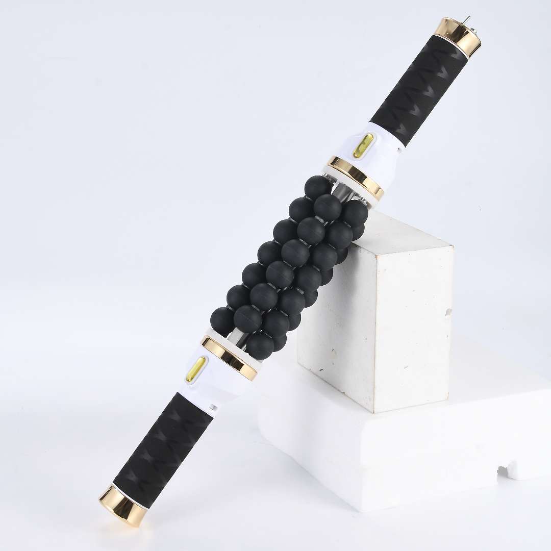 Electric rolling massage device for muscle relief and body sculpting