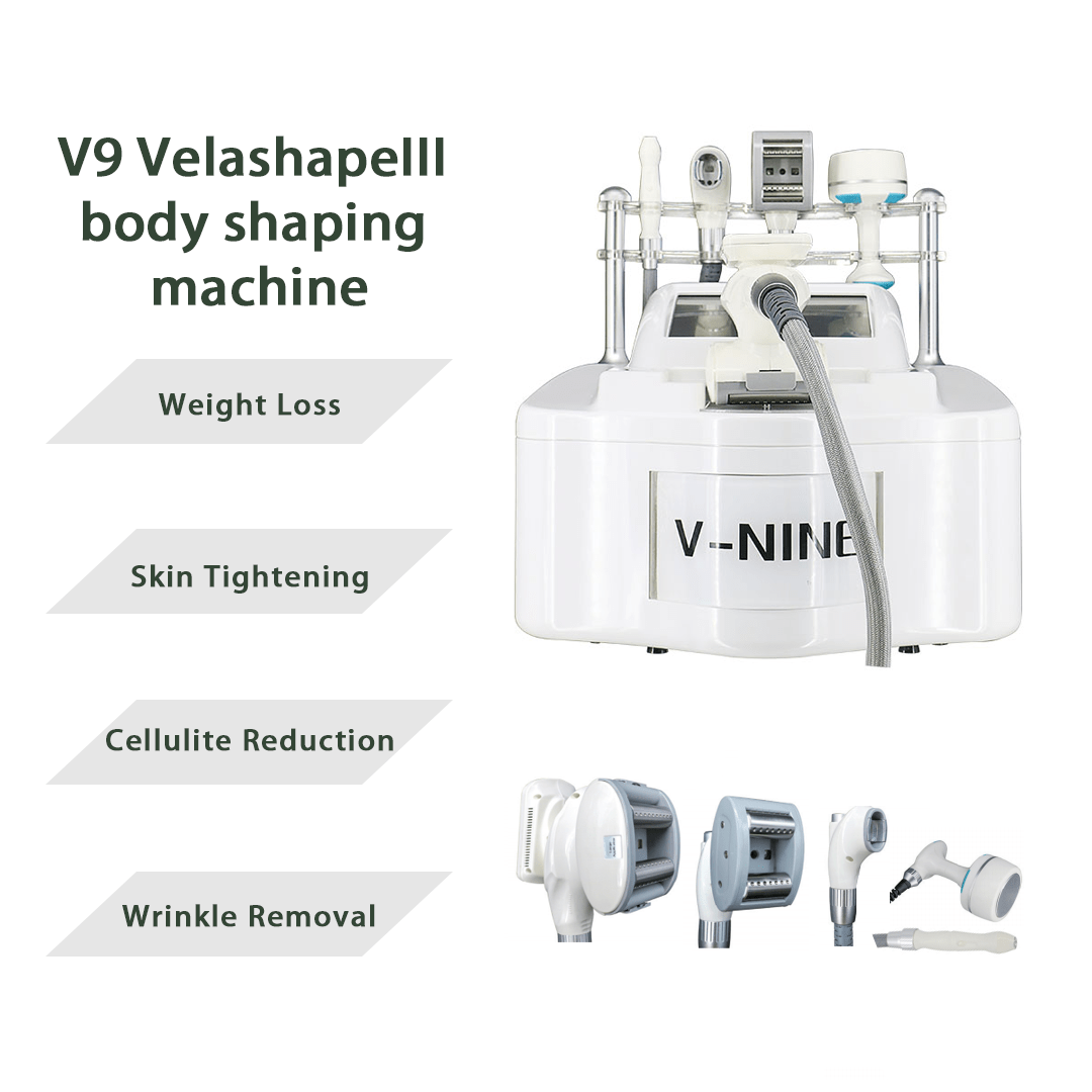 V9 Velashape Body Shaping Machine front view – cavitation RF vacuum slimming device